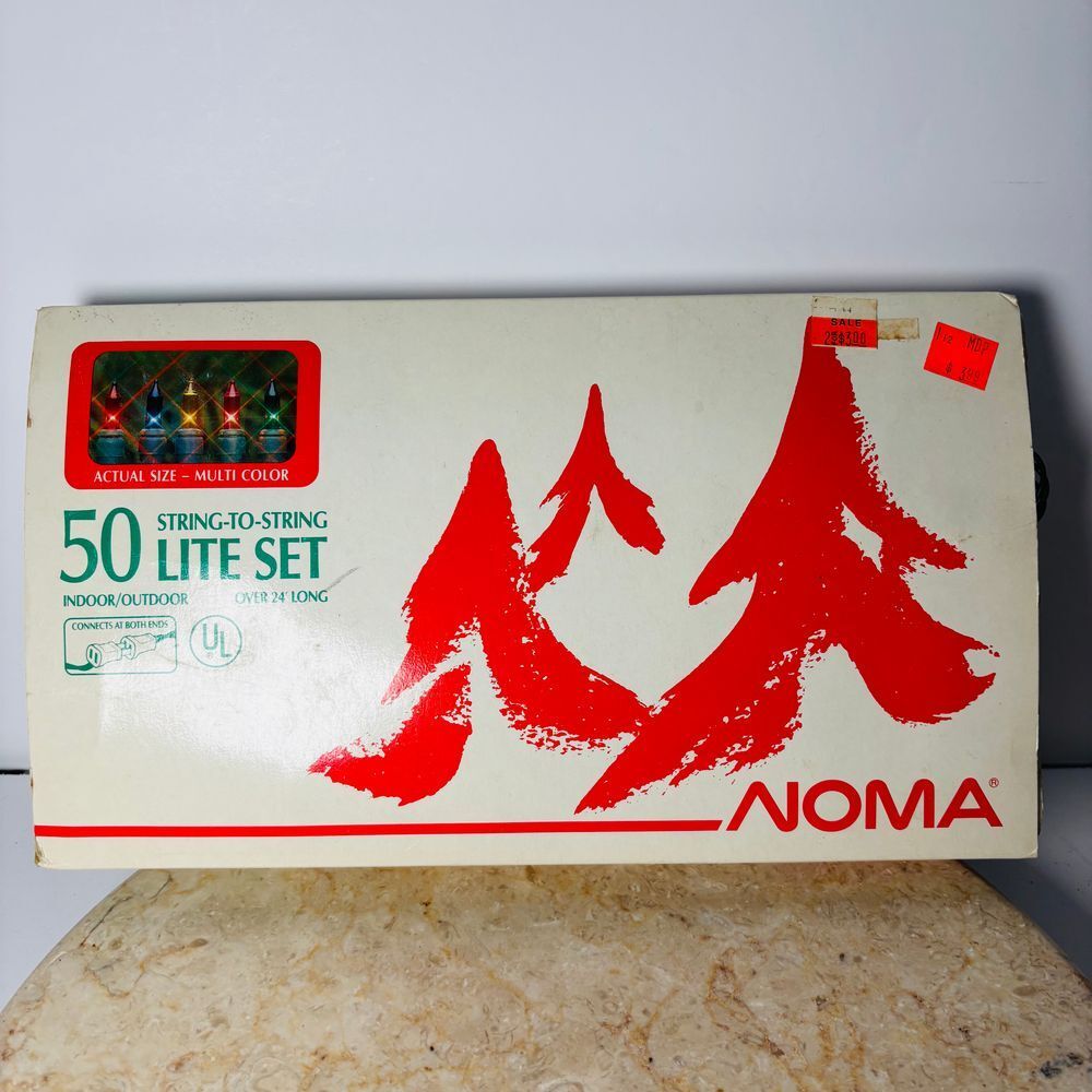 Vintage Noma 50 Lite Set String -To -String Multi-Color Indoor/Outdoor‎ NOS